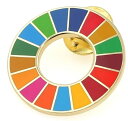【国連本部公式最新仕様】SDGs バッジ SDGs ピンバッチ バッチ 25mm