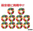 【国連本部公式最新仕様】SDGs バッジ 25mm 金色丸み仕上げ【10個】 s