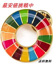 【国連本部公式最新仕様】SDGs バッジ 25mm 金色丸み仕上げ【1個】 sdgsバッチ ピンバッチ SDGs 帽子 バッグにも最適 かわいい 留め具3個付き