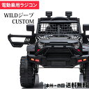 乗用ラジコン WILDジープcustom Wモーター＆バッテリー ペダルとプロポで操作可能な電動ラジコンカー 電動乗用玩具 乗用玩具 子供が乗れるラジコンカー ワイルドジープ 本州送料無料 [BDM0922]