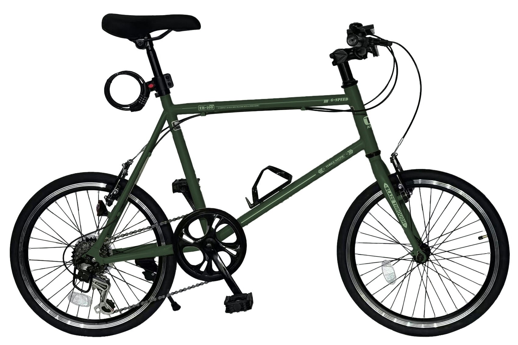 楽天市場】ミニベロ（カラーカーキグリーン）（小径自転車・ミニベロ