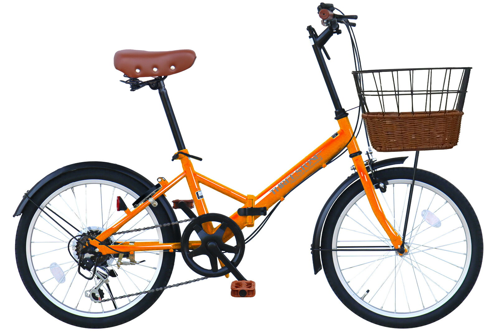 楽天市場】かご バスケット（カラーオレンジ）（自転車・サイクリング
