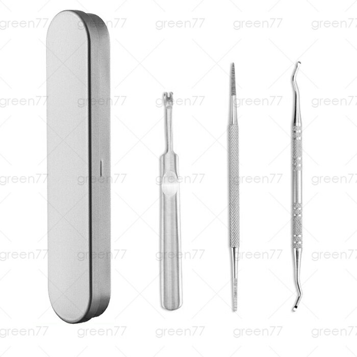 br132#爪垢取り 爪リフター 甘皮処理 日本国内当日発送 3本セット ネイルケア グッズ 甘皮 プッシャー 手足 ステンレス ネイルシール マニキュア 爪に...