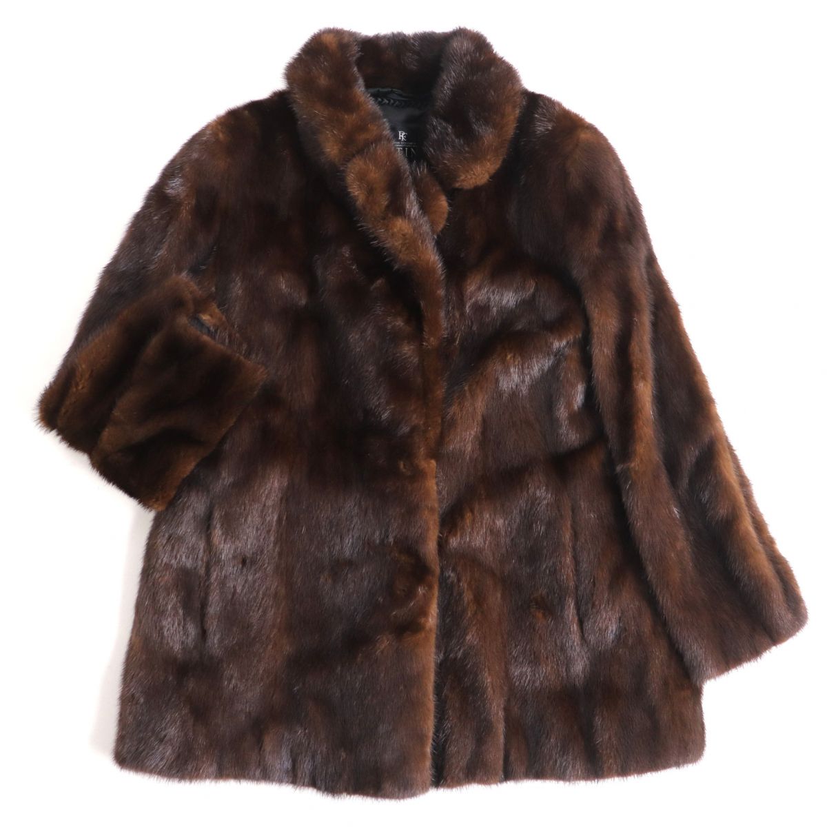 極美品★ROTINY　ロティニー　MINK　ミンク　本毛皮コート　ブラウン　15　毛質艶やか・柔らか◎【中古】