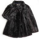 美品☆ROTINY ロティニー MINK ミンク 逆毛 本毛皮コート ダークブラウン 9号 毛質艶やか・柔らか◎【中古】(4)