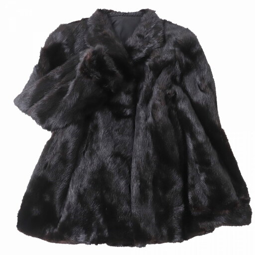 美品☆MINK ミンク 逆毛 本毛皮コート ダークブラウン 15号 毛質艶やか・柔らか◎【中古】 美品☆MINK ミンク 逆毛 本毛皮コート ダークブラウン 15号 毛質艶やか・柔らか◎【中古】
