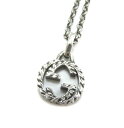 極美品★GUCCI グッチ インターロッキングG アラベスク Ag925 チェーンネックレス/ペンダント シルバー 総重量7.07g レディース イタリア製【中古】