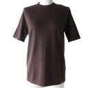 極美品☆正規品 ボッテガヴェネタ 21SS 658826 カシミヤ クルーネック 半袖/ショートスリーブ ニット トップス 茶 XS 伊製 レディース【中古】