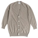 未使用品□21AW HERMES/エルメス シェルボタン 無地 カシミヤ100% 長袖 ニットカーディガン/セーター ベージュ Sサイズ相当 伊製 正規品【中古...