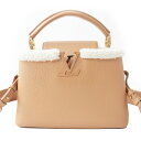美品◎仏製 LOUIS VUITTON ルイヴィトン M59267 カプシーヌBB トリヨンレザー/シアリング 2WAY ハンドバッグ/ショルダーバッグ BEG...