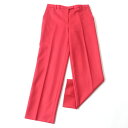 未使用品★THE ROW ザロウ LADA PANT センタープレス ストレート ウールパンツ/ボトムス レディース レッド 6 USA製 タグ付き シンプル◎...