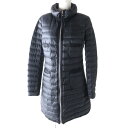 美品★正規品 MONCLER モンクレール BOGUE ボーグ スタンドカラー ZIP UP 軽量 ライトダウンコート レディース ブラック 黒 サイズ1【中古】