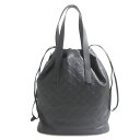 極美品▼ LOUIS VUITTON ルイヴィトン M46554 モノグラム・シャドウ ヘルメットバッグ 巾着/ドローストリング開閉式 ブラック イタリア製 メ...