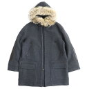 極美品△TOM FORD トムフォード ファー・フード・レザーパッチ付...(4)