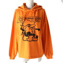 未使用品△正規品 KENZO ケンゾー 23SS FD52TS0324SE BOKE BOY TRAVELS プルオーバー フーディー パーカー オレンジ S タグ付【中古】(4)