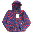 未使用品 MONCLER モンクレール LYON GIUBBOTTO ハイビスカス 総柄 フーデッド ...