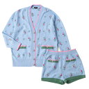 極美品 CHANEL シャネル 2022年製 P73869 P73823 カシミヤ100% ストーン付きココマークボタン ニットセットアップ ライトブルー×ピン...