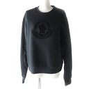 未使用品 MONCLER モンクレール 22年製 SWEAT SHIRT スウェットシャツ ロゴデザイン 長袖 トレーナー/プルオーバー ブラック L ハンガー...