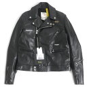 未使用品 MONCLER GENIUS モンクレール ジーニアス 7 ヒロシフジワラ フラグメント Lewis Leathers DWAYNE CYCLONE JACKET レザージャケット ブラック 36 イギリス製 国内正規品 メンズ【中古】