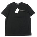 未使用品☆Salvatore Ferragamo サルヴァトーレフェラガモ 2019年製 コットン ガンチーニ カットソー 半袖Tシャツ ブラック XL イタリア製 正規品 メンズ【中古】