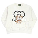 良品□GUCCI グッチ 626990 ドラえもん インターロッキングG エンブロイダリー クルーネ ...