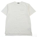 楽天衣類＆ブランドリサイクル GREEN美品○DIOR ディオール オム 23AW 343J636A0849 コットン100％ Couture Relaxed Fit T-shirt ロゴプリント ダメージ加工 リラックスフィット 半袖Tシャツ アイボリー S イタリア製 正規品 メンズ【中古】