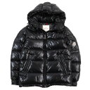 美品○MONCLER モンクレール C20914036605 68950 MAYA GIUBBOTTO マヤ ロゴワッペン付き ダブルジップ フーデッド ダウンジャケット ブラック 00 メンズ【中古】