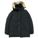 良品●CANADA GOOSE カナダグース 3438JM JASPER ジャスパー ファー ロゴワ ...