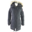 良品□CANADA GOOSE カナダグース 2302JL MACKENZIE PARKA ラクーンファー フーデッド WZIP ダウンコート ダウンジャケット ブラック S カナダ製 国内正規品 レディース【中古】