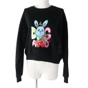美品◎DOLCE&GABBANA ドルチェ&ガッバーナ F9L05T スウェットシャツ/トレーナー/ プルオーバー ブラック XXS イタリア製 正規品 レディ...