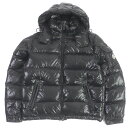 良品□MONCLER モンクレール MAYA ロゴワッペン フーデッド WZIP ダウンジャケット  ...