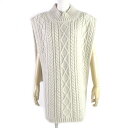 極美品▼Maison Margiela 1 メゾンマルジェラ1 2020年製 S51TH0074 ウール モヘア ハイネック ケーブルニット プルオーバー ベス...