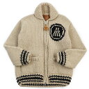 極美品●MONCLER GENIUS モンクレール ジーニアス Kanata カナタ 2021年製 SWEATER ロゴ編み カウチンニット セーター 茶 36 正規品 メンズ