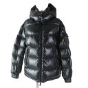 美品◎MONCLER モンクレール 19-20AW MAIRE マイレ ロゴワッペン・フード付き ダウンジャケット ブラック 2 正規品 レディース【中古】の商品画像