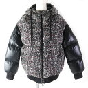 極美品△MONCLER モンクレール 20AW RUNIO ルニオ フーデッド ジッパー ツイード  ...