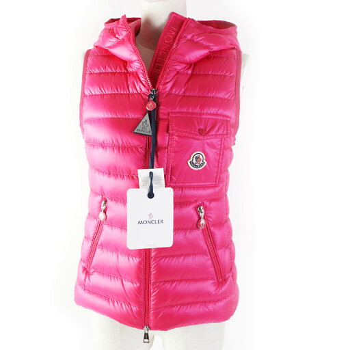 未使用品◎MONCLER モンクレール 22年製 GLYGOS グリゴス ワッペン・フード付き ダウンベスト ピンク 0 ハンガー付き 正規品 レディース【中古】 未使用品◎MONCLER モンクレール 22年製 GLYGOS グリゴス ワッペン・フード付き ダウンベスト ピンク 0 ハンガー付き 正規品 レディース【中古】