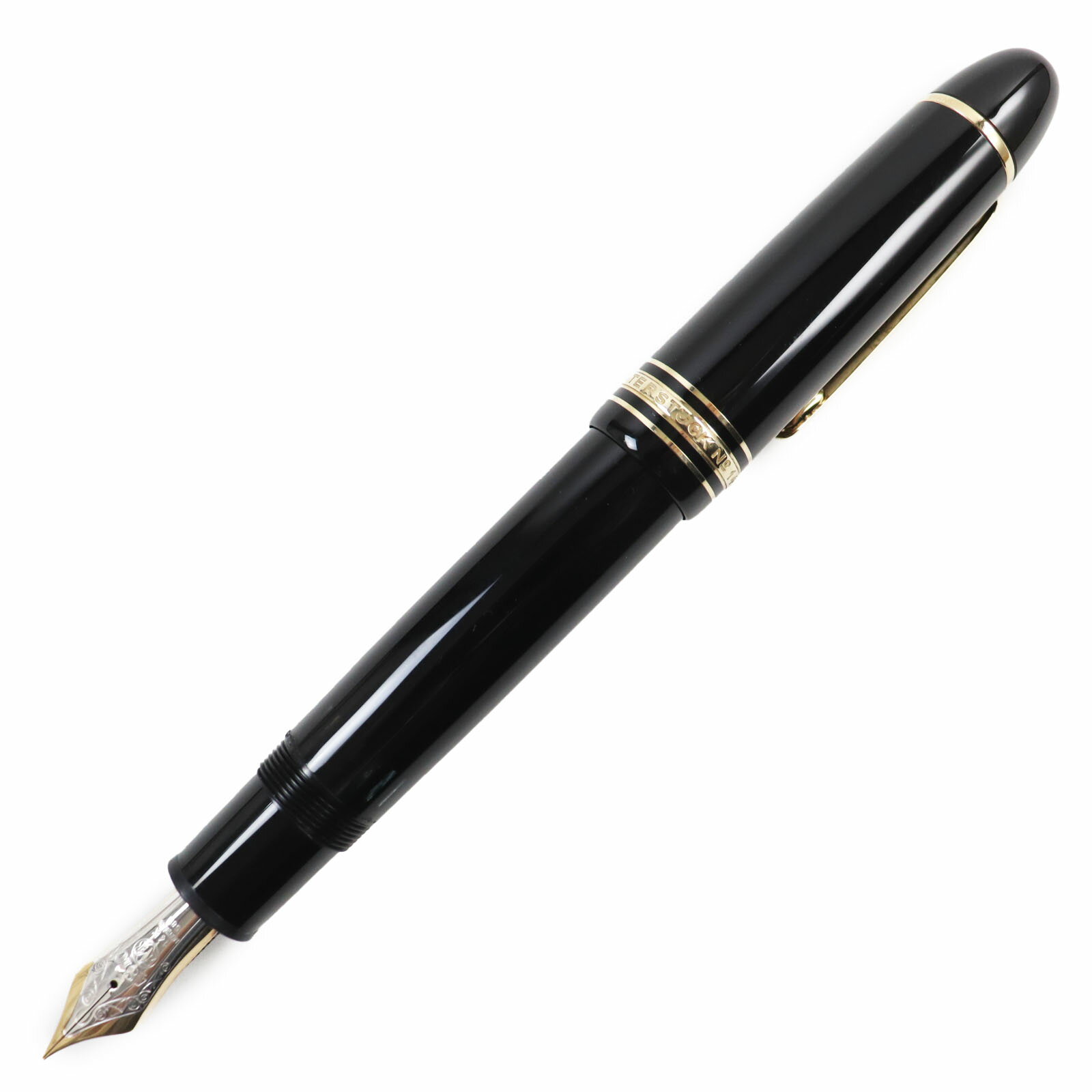 美品●MONTBLANC モンブラン マイスターシュテュック No.149 ペン先K14 EFニブ ホワイトスター 万年筆 ブラック ゴールド メンズ【中古】