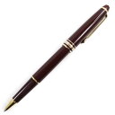 良品●MONTBLANC モンブラン マイスターシュテュック キャップ式 ホワイトスター ロゴ刻印入り ボールペン ボルドー ゴールド 筆記確認済み【中古】