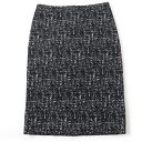 美品☆BOTTEGAVENETA ボッテガヴェネタ 20SS 598255 タイトスカート ツイードスカート ブラック 36 イタリア製 正規品 レディース【中古】