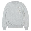 極美品△Dior HOMME ディオールオム 23AW 343M640AT721 カシミヤ100% CDインターレース 長袖 ニット セーター Fパール付き グレー S イタリア製 正規品 メンズ【中古】(4)