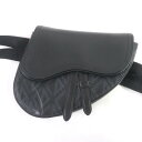 極美品□DIOR ディオール オム 1ADPO093CDP_H43E Saddle mini レザー CD ダイヤモンドロゴ ショルダーバッグ ボディバッグ ブ...