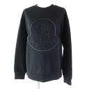 未使用品◎MONCLER モンクレール 23年製 FELPA ロゴ入り オーバーサイズ 長袖 スウェットシャツ ブラック S 正規品 レディース【中古】(4)