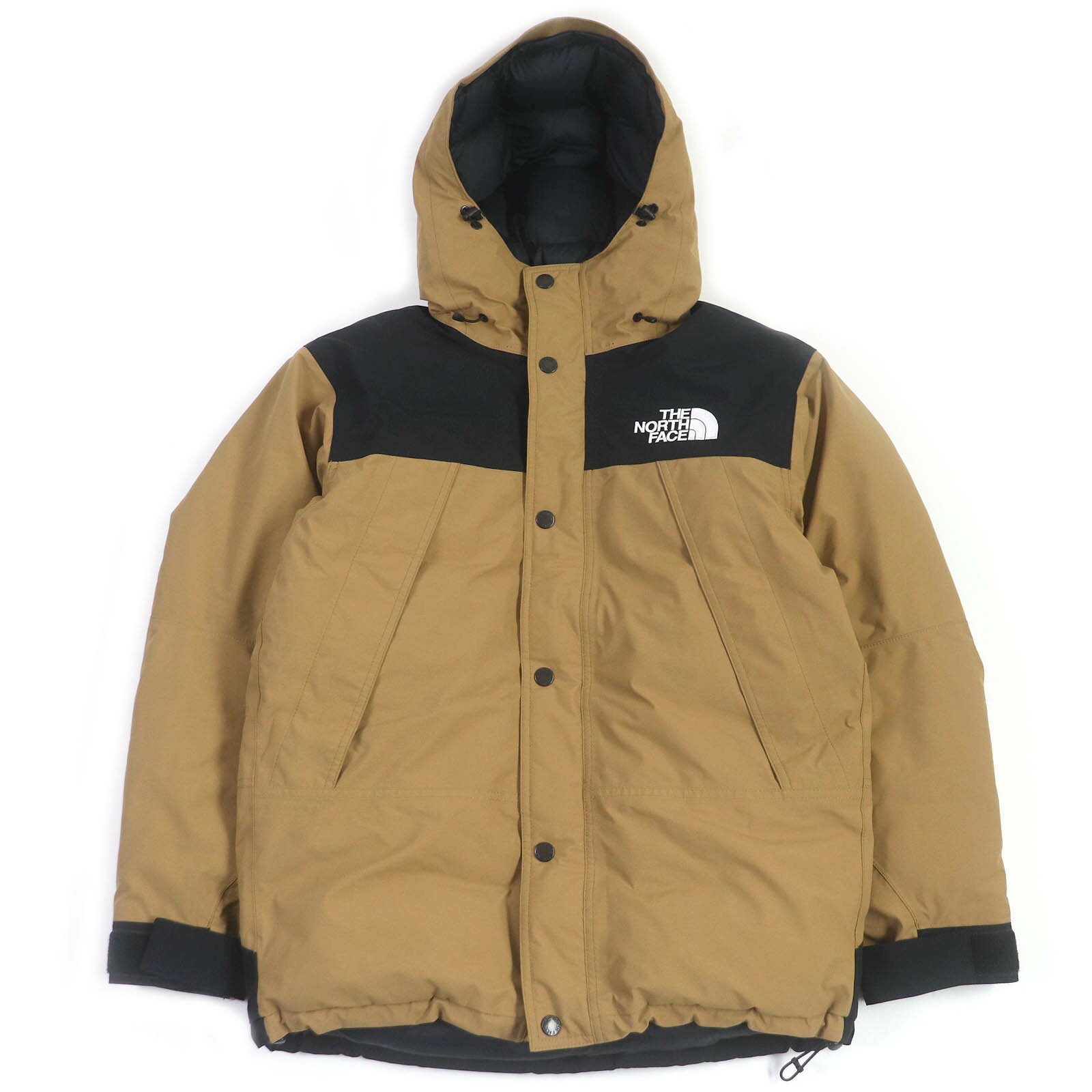 美品□THE NORTH FACE ザ・ノースフェイス ND91930 Mountain Down Jacket ゴアテックス WZIP ダウンジャケット ニュートープ M 正規品 メンズ【中古】