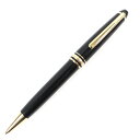 人気△MONTBLANC モンブラン マイスターシュテュック ホワイトスター ツイスト式 ボールペン ブラック ゴールド ドイツ製 メンズ【中古】