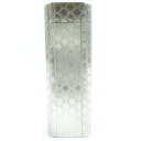 良品△Cartier カルティエ 総柄 オーバル型 ガスライター 喫煙グッズ シルバー メンズ 着火確認済み オススメ◎【中古】
