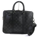 未使用品▼LOUIS VUITTON ルイヴィトン M46457 モノグラム エクリプス ポルトドキュマン ヴォワヤージュ 2WAY ブリーフケース ブラック ...