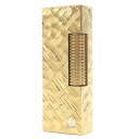 良品□Dunhill ダンヒル 総柄 スクエア型 ローラー式 喫煙具 ガス ライター ゴールド スイス製 メンズ レディース オススメ 着火確認済み【中古】