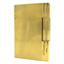 良品△Dupont デュポン ギャッツビー ダイヤモンドヘッド ロゴ刻印 スクエア型 ローラー式 ガスライター 喫煙グッズ ライター ゴールド フランス製 メン...