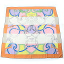 未使用品☆HERMES エルメス カレジェアン カレ140 LINSTRVCTION DV ROY 帝王学 カシミヤ シルク 大判 ストール マルチカラー フラ...