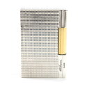 美品▼Dupont デュポン ギャッツビー スクエア ダイヤモンドヘッド ロゴ刻印入り ローラー式 ガスライター シルバー ゴールド フランス製 メンズ 着火確...